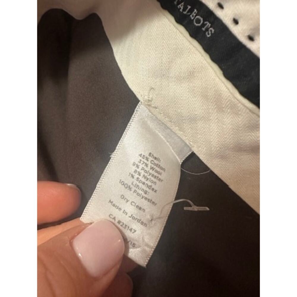 Talbots Windsor Brown Houndstooth Wool Pants Size… - image 6